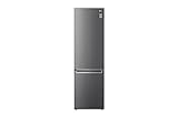 LG GBP62DSNCN1, Clase C, 384 L, nevera/congelador, características frescas, frigorífico con congelador y pantalla interior, DoorCooling+, LINEARCooling, 59,5 x 203 x 67,5 cm Dark Graphite