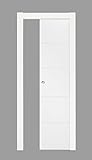 Arteblock,Atenas,puerta,4 fresados,lacada blanca,925mm,corredera