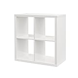 Kallax Estantería de IKEA Librería, cestas o boxes-77 X 77 cm (Brillante), Color Blanco