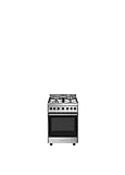 Smeg B601GMXI9 - Cocina (Cocina independiente, Acero inoxidable, Giratorio, Acero inoxidable, Frente, Encimera de gas)
