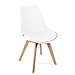 Mc Haus Lena Blanca x4 - Pack de 4 sillas de Comedor, diseño nórdico...