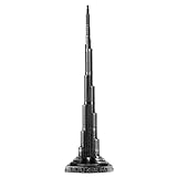 Sheens Adornos de la Torre, 7.1in Altura Miniatura Torre de Dubai Modelo de aleación Ornamento Burj Khalifa Torre Modelo Artesanía Oficina Hogar Decoración de Escritorio