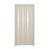 Puerta plegable de interior en kit de PVC Marfil 1013 82x210 cm mod. Simona