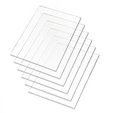 LZKHEH Placas de Metacrilato Transparente 150x100x2mm - Pack de 6 - Ideal para Manualidades, Dibujo, Impresión y Marco de Fotos - Plexiglás de Calidad.