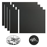 4 carteles acrílicos negros de 20 x 30 cm para grabado láser, placas de plástico personalizadas a medida para el hogar, oficina, tienda, panel negro con grabado en blanco