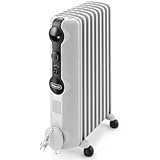 DeLonghi TRRS 0920 Calefactor, Radiador, Interior, Giratorio, ajustes de termostato, 9 elementos, 2000 W, 900 W, Gris