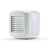 Taurus Snowfield Mini - Mini climatizador evaporativo, Mini cooler, Aire acondicionado portátil, Mini ventilador, Con luz, 640ml, 3velocidades, Ventila, refresca y humidifica, Depósitos refrigerables.