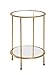 HAKU Möbel mesa de café, metal, dorada, diámetro 38 x H 55 cm
