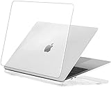 EooCoo Funda para MacBook Air 13 Pulgadas M1 A2337 A2179 A1932, 2020 2019 2018, Cubierta de Plástico Dura Carcasa para MacBook Air 13 con Retina Pantalla y Touch ID - Cristal Transparente