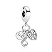 RMMY Charm Family Infinity Triple Charm 925 Sterling Silver Pendant...