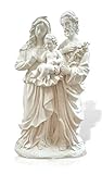 Figura escayola Sagrada Familia tamaÃ±o Grande 46 cm. de Altura. Escultura para Pintar en Manualidades o decoraciÃ³n de hogar