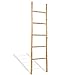 vidaXL Escalera para Toallas 5 Peldaños Bambú 150 cm Estante Soporte...