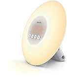 Philips HF3500/01 - Despertador mediante luz, lÃ¡mpara LED y 10 intensidades de luz, color blanco