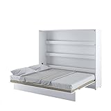Cama plegable Bed Concept Horizontal 160 x 200 Blanco Lacado