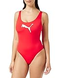 PUMA Swimsuit 1000 Traje de baño, Rojo (Red), M Mujer