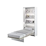Cama plegable Bed Concept Vertical 90x200 Blanco Lacado