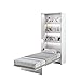 Cama plegable Bed Concept Vertical 90x200 Blanco Lacado