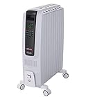DeLonghi TRD4 0820E calentador de ambiente - Calefactor (49.5 cm, 16 cm, 66.5 cm, LCD) Negro, Color blanco