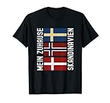 Mi hogar Escandinavia autocaravana tours bandera camping Camiseta
