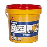 Sikawall - Alisador de acabado con revestimiento de alisado y acabado para paredes y techos de pasta, 1,5 kg