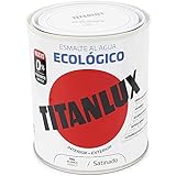 Titanlux - Esmalte agua ecologico santinado, Blanco, 750ML (ref. 01T056634)