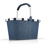 reisenthel carrybag - Robusta cesta de la compra con mucho espacio de almacenamiento y práctico bolsillo interior, diseño elegante y repelente al agua, en azul Twist Blue