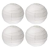 IKEA REGOLIT - Lamp shade (45 cm, 4 units), rice ball design, white