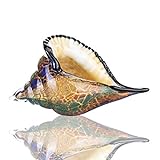 QF concha de cristal, figura de arte de concha marina soplada a mano, pisapapeles de cristal de cristal, estatua coleccionable para decoraciÃ³n del hogar