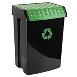 Tatay Cubo de Reciclaje, 50 L de Capacidad, Tapa Basculante, Polipropileno, Libre de BPA, Anti UVA, Color Verde, Medidas 40.5 x 33.5 x 57.5 cm