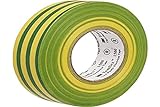 3M TGG1925 Temflex 1500 - Cinta aislante elÃ©ctrica de vinilo (19 mm x 25 m, 0,15 mm), color amarillo y verde