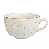 Churchill Stonecast Cappuccino Cup Barley White 8oz (Pack of 12) - [DK532]