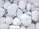 Vegara Stone Piedra JardÃ­n DecoraciÃ³n Canto Rodado Blanco Puro 2-4 cm (10)