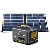 VTOMAN Jump 1000 - Generador solar con mÃ³dulos solares de 100 W incluidos, 1000 W/1408 Wh LiFePO4 con 1000 W de potencia constante, para copia de seguridad en el hogar, autocaravana/camping