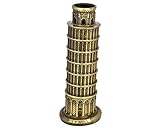 SCSpecial Estatua metÃ¡lica de torre inclinada de Pisa de 20,6 cm de recuerdo de figuras de torre para decoraciÃ³n del hogar, fiesta