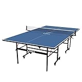 JOOLA Mesa de Ping-Pong Inside 13, Unisex-Adult, Mesa de Ping-Pong de Interior, Base Plegable - Montaje rápido - Red incluida, Azul, 274 x 152,5 x 76 cm