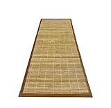 The Secret Home - Alfombra Pasillo de Bambú - 67x200 cm -Antideslizante y Resistente - Decoración del Hogar - Ideal para Salón, Comedor o Recibidor - Color Marrón