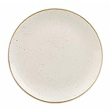 Churchill Stonecast Round Coupe Plate Barley White 165mm (Pack of 12) - [DK520]