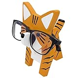 VIPbuy Soporte para gafas de animales de madera 3D, soporte para gafas de sol, estante de exhibición para regalos de oficina en el hogar, decoración de escritorio para mujeres, adultos (gato)
