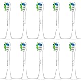 Cabezales de cepillo de dientes de repuesto para Philips Sonicare – Recambios para eléctricos compatibles con Sonicare Protectiveclean, HealthyWhite, FlexCare, EasyClean, 10 unidades