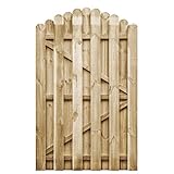 Puerta de jardÃ­n de madera de pino impregnada, 100 x 150 cm