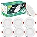 Downlight LED Empotrable 6W Equivalente 60W, 6 Pack Foco Empotrables...