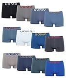 Channo Pack de 12 - Calzoncillos de Hombre, Boxer Lycra, sin Costuras Liso y con Color Uniforme (M)