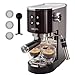 Krups Cafetera espresso Virtuoso - 15 bar de presión, acero...