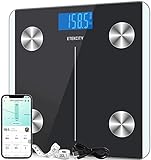 Etekcity - BÃ¡scula digital de peso corporal, Bluetooth inteligente, analizador de grasa corporal, 13 composiciones clave, 400 libras