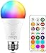 iLC Bombillas LED Colores RGBW 85W Equivalente, Regulable Cambio de...