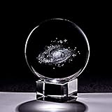 bolas de energÃ­a Bola de cristal 3D con lÃ¡ser grabado Cuarzo Esfera de vidrio DecoraciÃ³n del hogar Ornamentos Globe Galaxy Miniaturas Figuras creativas Regalos bola de fotografÃ­a de vidrio