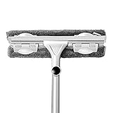 Enjugadores hogar Vidrio herramienta de limpieza - Varilla telescÃ³pica de largo mango giratorio limpieza del cabezal limpiador de cepillo ventana de cristal del limpiador de la manguera de goma de lim