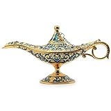 Aveson - Lámpara del genio de Aladdín estilo vintage, para decoración de mesa, disfraz o regalo