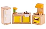 Hape E3453 Kitchen - Wooden Dolls House Accessories, Multicolor, 19.8 x 9.9 x 25.8 centimetres