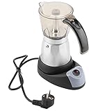 Pragmatic Cafetera espresso, cafetera eléctrica desmontable para el hogar, cafetera Espresso Moka, cafetera (480 W, 220 V, 300 ml/6 tazas)